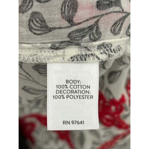 J.Jill Blouse Top Womens XS Boho Peasant Cottagecore Cotton White Black - Picture 4 of 4